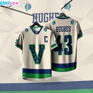 New Summer Jersey Vancouver Canucks Hockey League Jersey Short Sleeve Men Women Sport Hockey League 