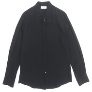 CELINE 2024秋冬系列 2C15A805V 100%真絲微提花長袖襯衫，黑色，37碼，義大利製造，正品，男士，成色極佳。