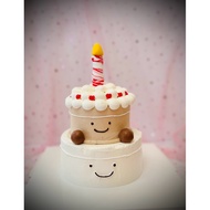 2 tier Jellycat Party birthday cake