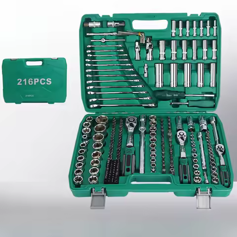 216 Pcs Car Repair Kits Drive Socket Wrench Set Household Hand Tools Automotive Mechanical Tools car