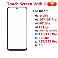 Front Glass For Xiaomi Mi 13 12T 11i 11X Pro 11T 10 10T 12 Lite Touch Screen LCD Display Out Panel C