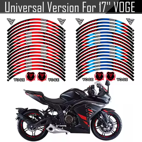 17'' Reflective Motorcycle Accessories Wheel Hub Sticker Rim Decal For Loncin Voge 250RR 300RR 500AC