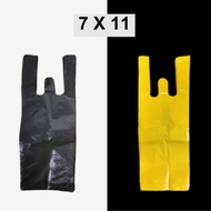 [7 X 11] Singlet Plastic Bag | Yellow & Black Plastic Bag | Plastik Beg Singlet | Mini Bag