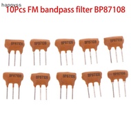 [happyss] 10Pcs Ceramic Filter FM Bandpass Filter BP87108 87-108KHZ High Frequency 3 Pin Accessories