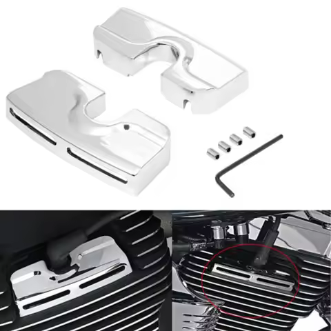 Motorcycle Chrome Spark Plug Head Bolt Covers For Harley Twin Cam Dyna Road Street Glide Softail 199