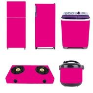 MESIN 1-door Refrigerator Sticker Package/2-Door Refrigerator/ Stove/Washing Machine/Ricecooker MAGENTA