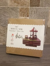 木製旋轉木馬音樂盒#Music box#(音樂:天空之城)