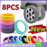 4/8Pcs Suitcase Caster Wheel Protector Luggage Caster Shoes Reduce Noise Anti-Slip Suitcase Wheels P