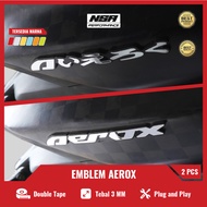 AEROX EMBLEM AEROX LOGO EMBOSSED YAMAHA AEROX ACCESSORIES