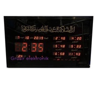 Adzan Digital Prayer Clock 6 Time Azan Large Wall Clock 4622-y2