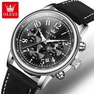 [Ready Stock] OLEVS 2912 Brand Fashion Casual Trend Luminous Waterproof Calendar Men Quartz Watch