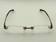 👓 全新 GUCCI Optical Frame in Titanium - 古馳 鈦金屬光學眼鏡 - GG-9566J - 男士 女士 中性 - 勃艮第色 - 非鈦不戴