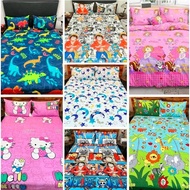 3 in1 Print Bedsheet Canadian Cotton for Double Size Bed (48x75)