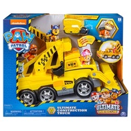 Genuine Paw Patrol Makes Great Achievements, Ultimate Engineering Vehicle, Sound and Light, Small Gravel Wang Wang Team Set, Dog Patrol Car Toys