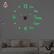 [DPGT] 3D Luminous Wall Clo Frameless Acrylic DIY Digital Clo Wall Stiers Mute Clo For Living Room B