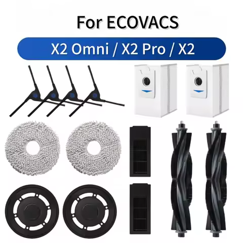 For Ecovacs Debot X2 Omni / X2 Pro/X2 Robot Vacuum Replacement Part Accessory Main Side Brush Hepa D