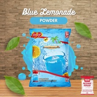 injoy blue lemonade powder drink mix with intense sugar