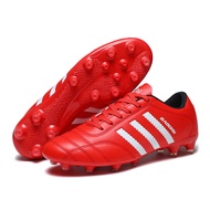 Breathable football shoes with FG/AG studs suitable for training and competition, anti slip sports s