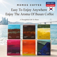 [100% Genuine] Send A Taste Of Busan | Momos Coffee Drip Bag 7pcs Korean Specialty Coffee 6 Flavors 