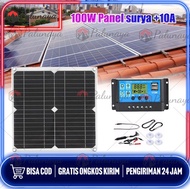 NEW panel surya 100 wp murah / panel tenaga surya 1000 watt / panel surya / tenaga surya 1 paket len