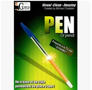 Pen OR Pencil By Mickael Chatelain (Gimmick) - Magic Trick,Stage,Card Magic,Close Up,Classic,Mentalism,Illusion