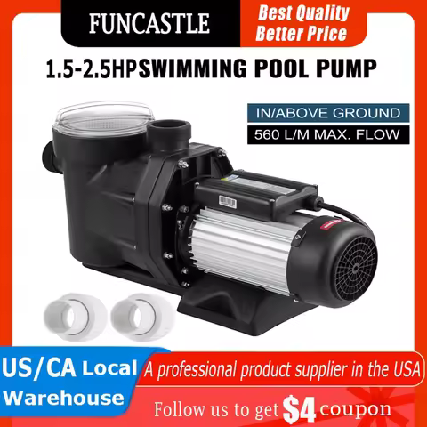 Swimming Pool Pump with Sand Filter High Flow 1.5HP-2.5HP Water Pump 1850W Hot Tub Marine Aquarium P