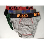 ☜Bin Collection 3 Pack Men's Fashion Brief No. B-1106