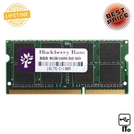 RAM DDR3(1600, NB) 8GB BLACKBERRY 16 CHIP ประกัน LT. แรมโน๊ตบุ๊ค ram notebook เเรม หน่วยความจำ RAM D