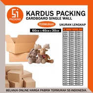 Packing Cardboard Box 60x40x30 cm Thick Plain Brown Single Layer Box - Rusfet 60 x 40 x 30 cm