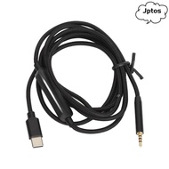 JPTOS 2.5mm to Type C Cable, 4.9ft / 1.5m Lossless Noiseless 2.5mm to USB C Sound Cord, With Mic Bra