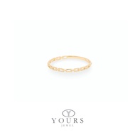 Yours Jewel 916 Gold Reed  Ring/ Yours Jewel Cincin Emas 916 Rantai ( Reed Ring) ** Free Engraving**