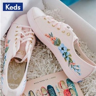 Keds x Rifle Paper Co.Joint Style Flower Canvas Heavy Industry Flower Embroidery Women's Shoes Pink Sneakers well