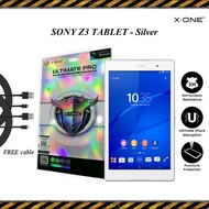Sony Xperia Z3 Tablet X-One Ultimate Pro Screen Protector (Silver) (Free Cable)