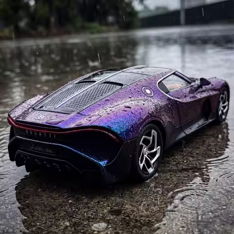 1:24 Bugatti La Voiture Noire Hypercar Alloy Metal Diecast Model Car Home Decoration & Computer Desk