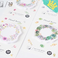 Sticky Note Sticky Memo Floral Wreath Stationery Goodie Bag Christmas Children Teachers Day Gift