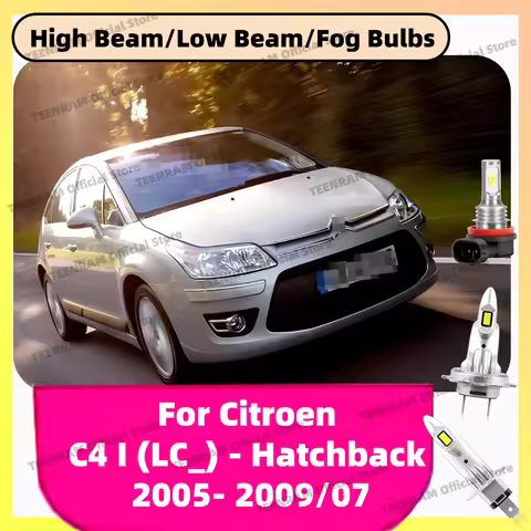 2/6x LED Car Headlights 3570 CSP Fog Bulbs 6000K Head Lamps 30000LM For Citroen C4 I (LC_) Hatchback