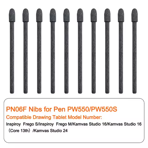 Replacement Standard PN06/F Felt Nibs Suitable for Huion Digital Drawing Tablet kamvas 22/Kamvas 24 