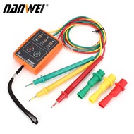 NANWEI เครื่องทดสอบการหมุน3เฟส SM852Bตัวตรวจจับลำดับเฟสกริ่ง L-ED
