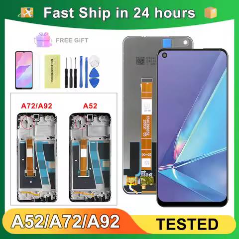 OEM For OPPO A52 A92 6.5''For OPPO A72 4G 5G CPH2067 CPH2061 CPH2059 LCD Display Touch Screen Digiti