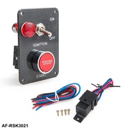 AUTOFAB Racing Car Engine Start Button 1 Toggle Switch Panel Drift 12v Carbon Fiber AF-RSK3021