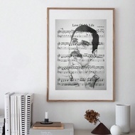 1pc Frameless Freddie For MERCURY "Love Of My Life" Music Lyrics Canvas Print Poster - Vintage Style