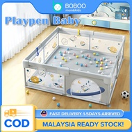 ☆Playpen Baby Playground Pagar Baby Safety Fence Baby Playpen Fence Activity Center Game Sturdy Guard Pagar Baby 嬰兒圍欄✶