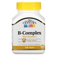 21st Century, B Complex Plus Vitamin C, 100 Tablets