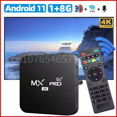 Home Smart TV Box Android 11.0 1GB 8GB 4K HD Video Media Player RK3228A Quad Core 2.4G WiFi TV Box 1