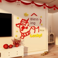 新年裝飾2025 chinese new year decorations Lukisan hiasan suasana Tahun Baru Imlek Tahun Baru Cina dan Ta