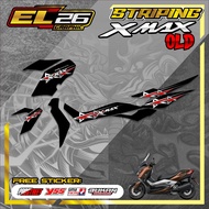 574 STRIPING STICKER YAMAHA XMAX OLD - STICKER YAMAHA XMAX OLD MOTIF STAR
