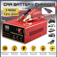 Original Car Battery Charger HeavyDuty 12v 24v Fast Charger 100AH Automatic Intelligent Stable
