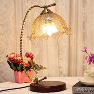 Hanada French Style Chinese Style Retro Bedroom Girl Study Bed &amp; Breakfast Atmosphere Zhongshan Lamps Bedside Table Lamp
