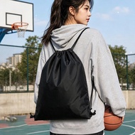 Waterproof Oxford Drawstring Backpack Sports Bag With Double Shoulder Straps For Basketball And Y9i7