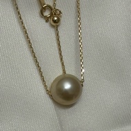 Japan jewelry K18 18K 750 golden necklace size 11mm